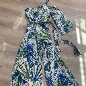 Tori Richard ~ Sunrise Lani Jumpsuit in French Blue